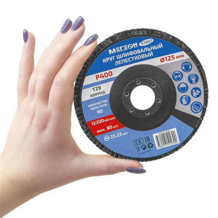 Круг шлифовальный лепестковый комплект МЕГЕОН 61007-10 купить по низкой цене | МАКСПРОФИТ