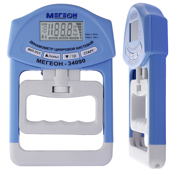 Динамометр кистевой (силомер) цифровой МЕГЕОН 34090 купить по низкой цене | МАКСПРОФИТ